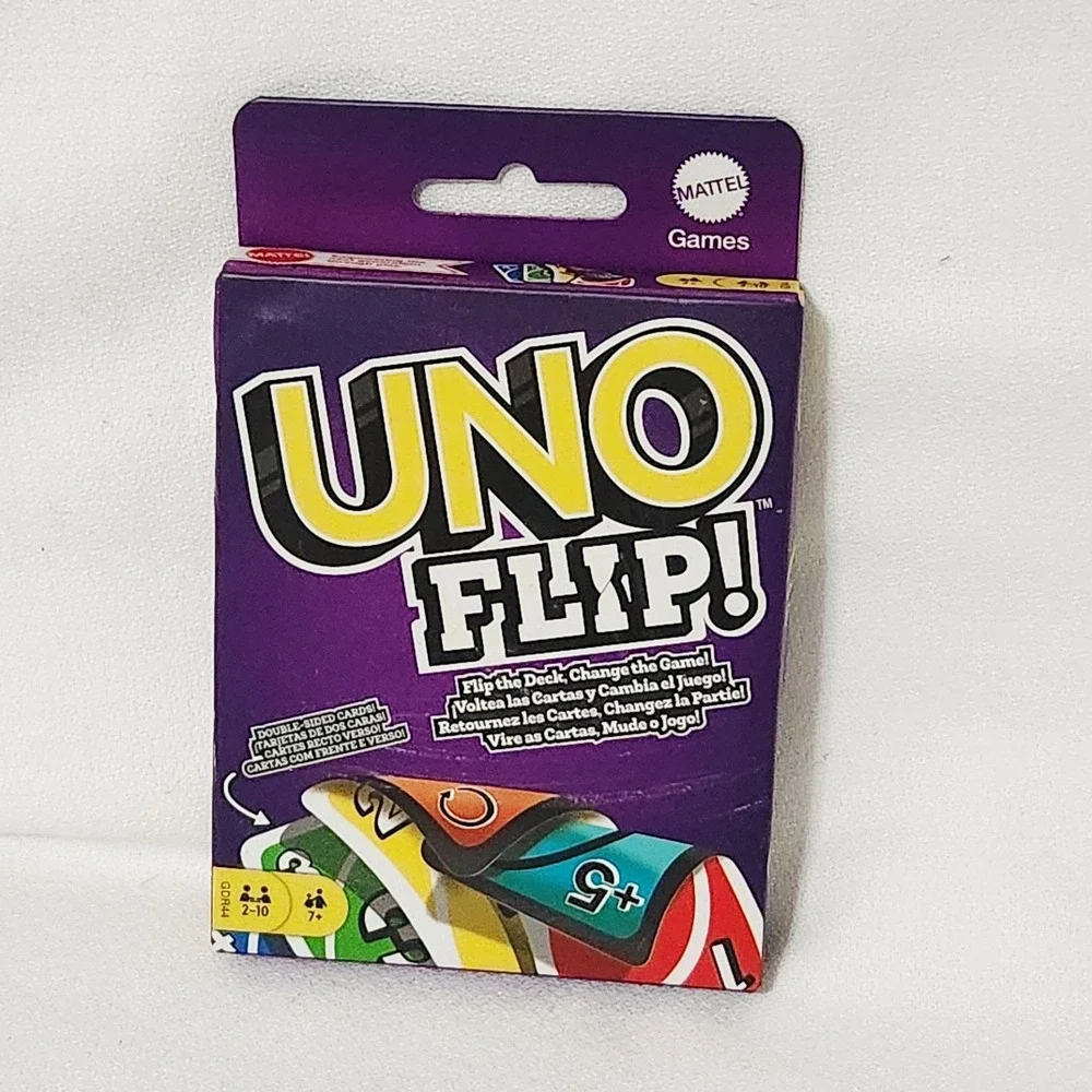Mattel UNO Flip Double Sided Card Game for 2-10 Players Ages 7Y+ open box - Picture 10 of 10